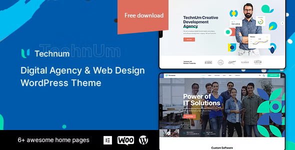 Technum | Digital Agency & Web Design WordPress Theme